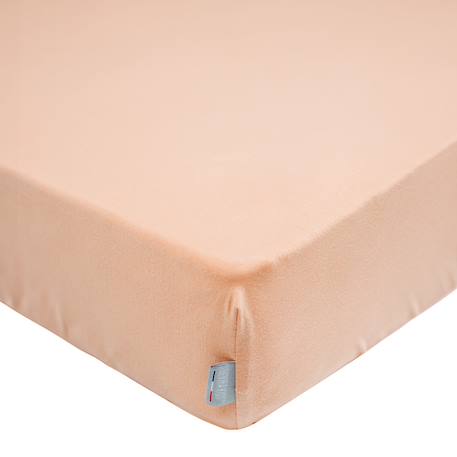 Drap housse en coton jersey uni Beige+Blanc+Écru+Pêche+Vert amande+Vert de gris 15 - vertbaudet enfant 