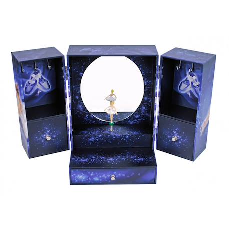 Armoire à bijoux musicale danseuse étoile Bleu 1 - vertbaudet enfant 