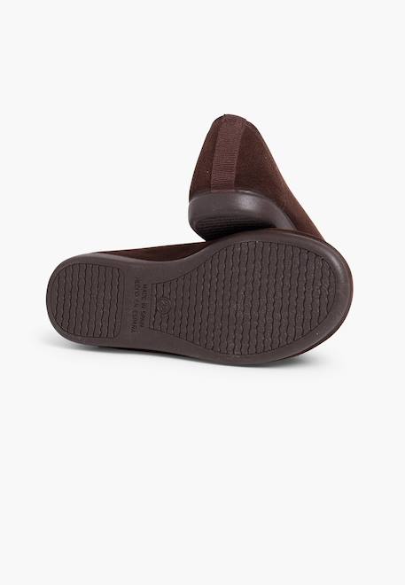 Ballerines fille ruban croisé style ballet Gris+Marron+Rose 8 - vertbaudet enfant 