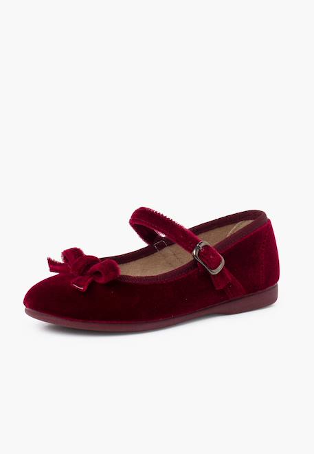 Babies velours fille petit nœud Bordeaux+Gris+Rose pâle 2 - vertbaudet enfant 