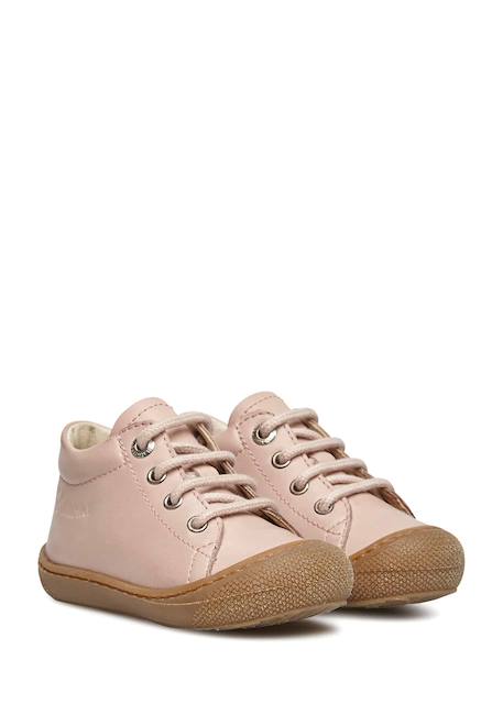 Chaussures premiers pas en cuir cocoon Rose-+Rose clair-+Rose poudré- 12 - vertbaudet enfant 