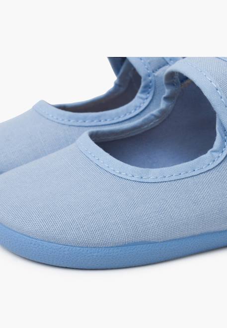 Babies barefoot en toile fermeture large Blanc+Bleu ciel+Bleu marine+Rose claire+Rouge 12 - vertbaudet enfant 