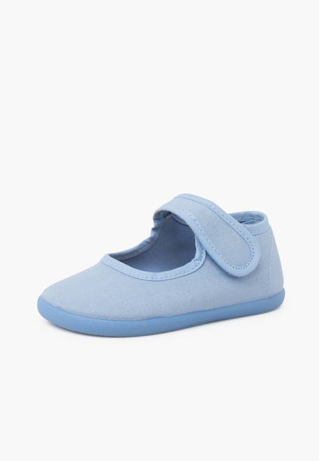 Babies barefoot en toile fermeture large Blanc+Bleu ciel+Bleu marine+Rose claire+Rouge 8 - vertbaudet enfant 