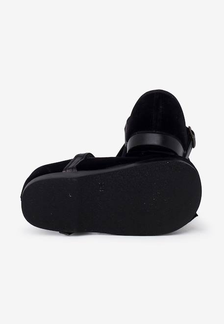 Babies bride simili cuir nœud velours Noir 3 - vertbaudet enfant 