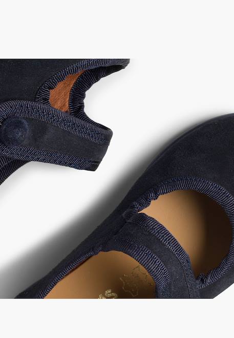 Babies en suède avec à scratch Beige+Bleu marine+Bordeaux+Gris+Rose+Taupe 11 - vertbaudet enfant 