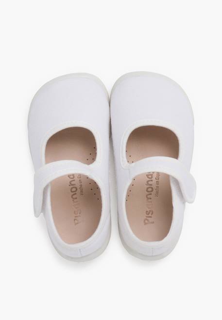 Babies barefoot bride à scratch semelle blanche Blanc+Bleu+Rose 5 - vertbaudet enfant 