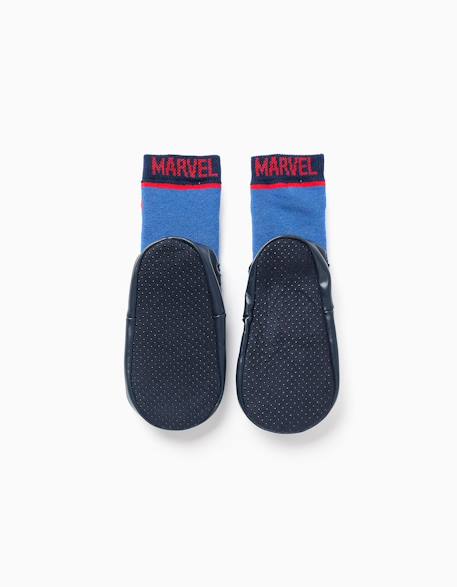 Chaussettes-chaussons spider-man Bleu 2 - vertbaudet enfant 