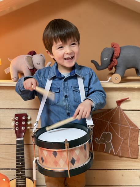Tambour en bois Rose 2 - vertbaudet enfant 