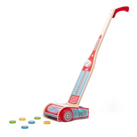 Aspirateur en bois pour enfant Rouge 1 - vertbaudet enfant 