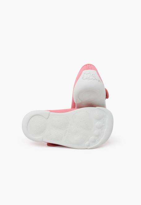 Babies barefoot bride à scratch semelle blanche Blanc+Bleu+Rose 15 - vertbaudet enfant 