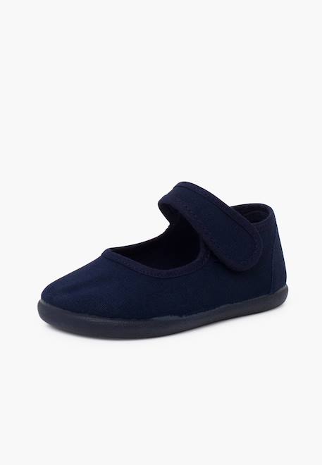 Babies barefoot en toile fermeture large Blanc+Bleu marine+Rose claire+Rouge 8 - vertbaudet enfant 