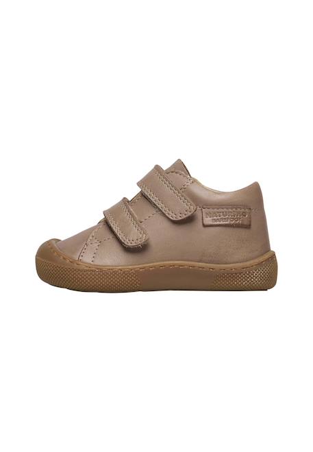 Chaussures barefoot en cuir amur vl Cognac-+Gris tourterelle- 8 - vertbaudet enfant 