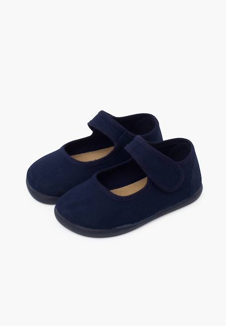 Babies barefoot en toile fermeture large Blanc+Bleu marine+Rose claire+Rouge 10 - vertbaudet enfant 