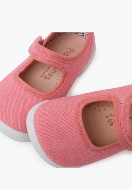 Babies barefoot bride à scratch semelle blanche Blanc+Bleu+Rose 18 - vertbaudet enfant 