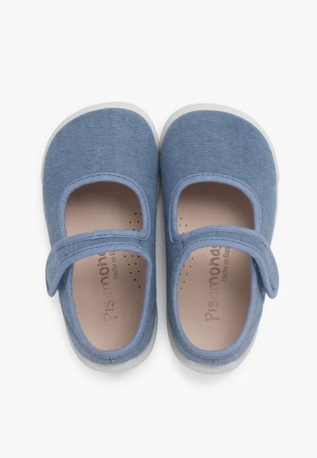 Babies barefoot bride à scratch semelle blanche Blanc+Bleu+Rose 11 - vertbaudet enfant 