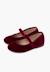 Babies velours fille bride fine à scratch Bordeaux+Gris+Noir 4 - vertbaudet enfant 