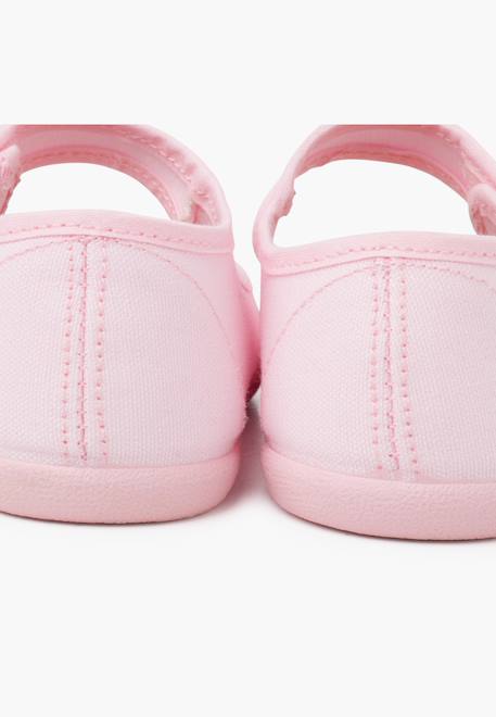 Babies barefoot en toile fermeture large Blanc+Bleu marine+Rose claire+Rouge 18 - vertbaudet enfant 