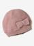 Coffret noël bébé bonnet snood moufles rose poudré 5 - vertbaudet enfant 
