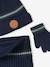 Coffret Noël bonnet renne + snood + moufles/gants garçon marine 2 - vertbaudet enfant 