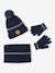 Coffret Noël bonnet renne + snood + moufles/gants garçon marine 4 - vertbaudet enfant 