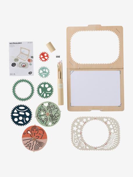 Coffret créatif spirales et mandalas en bois FSC® bois 8 - vertbaudet enfant 