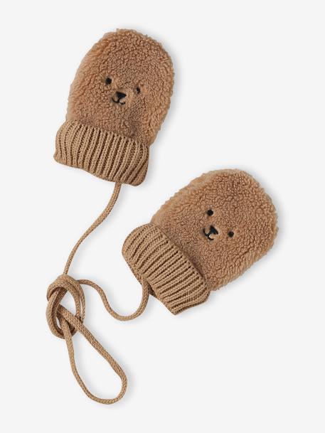 Coffret Noël bonnet ourson, snood et moufles bébé noix de pécan 5 - vertbaudet enfant 
