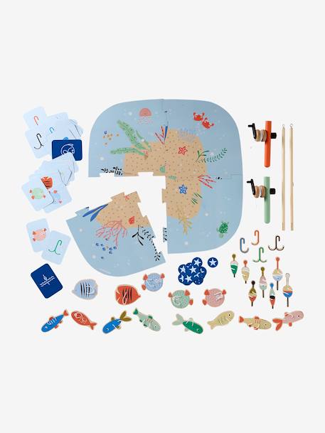 Jeu de pêche à la ligne en bois FSC® bleu 6 - vertbaudet enfant 