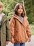 Parka fille à capuche doublée imitation fourrure bois de rose+camel+marine+noir+prune+vert foncé 6 - vertbaudet enfant 