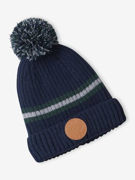 Coffret Noël bonnet renne + snood + moufles/gants garçon marine 5 - vertbaudet enfant 