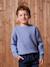 Pull en maille mousseuse garçon blanc chiné+bleu chiné 4 - vertbaudet enfant 