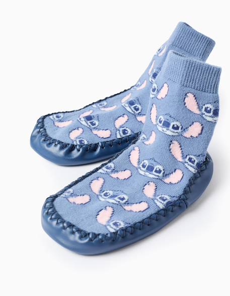 Chaussettes-chaussons lilo et stitch Bleu clair 3 - vertbaudet enfant 