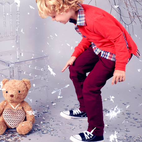 Pantalon chino     sainclair Bordeaux 2 - vertbaudet enfant 