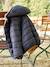 Doudoune à capuche réversible garçon matelassée et sherpa marine+moka+vert sapin 15 - vertbaudet enfant 