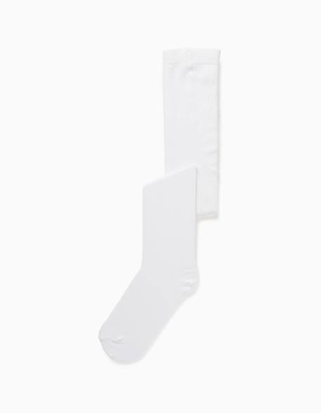 Fille-Sous-vêtement-Collants unis en maille anti-bouloche