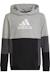 Sweat à capuche coton Noir / argenté / gris 1 - vertbaudet enfant 