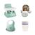 Pack repas 2ème âge Booster de Chaise Coffrets de Conservation  Bavoir Semi-Rigide Vert sauge 1 - vertbaudet enfant 