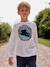 T-shirt garçon imprimé devant anthracite+écru 4 - vertbaudet enfant 