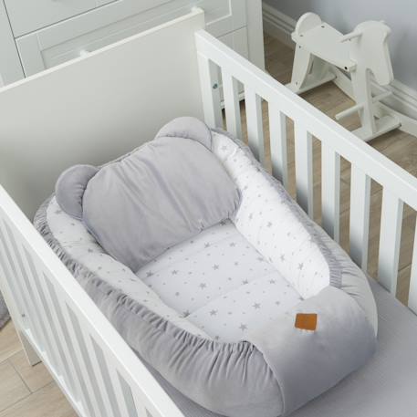 Drap housse uni en gaze de coton Beige+Blanc+Bleu+Camel+Écru+Gris+Terracotta+Vert de gris+Vert eucalyptus+Vieux rose 33 - vertbaudet enfant 
