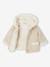 Manteau bébé en drap de laine irisé avec doublure en fausse fourrure beige chiné 2 - vertbaudet enfant 