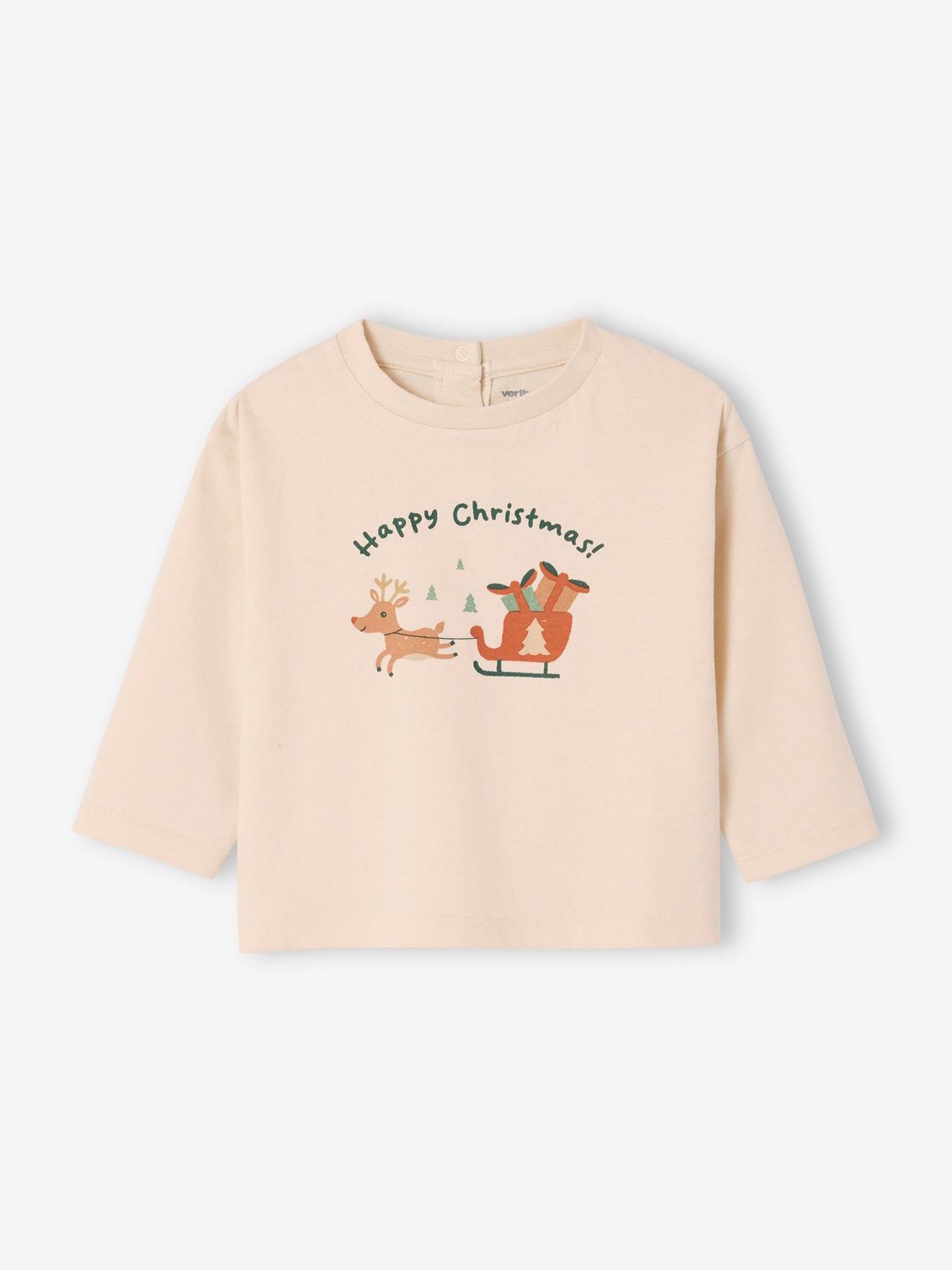 T-shirt Manches Longues Bébé Fille Garçon - Uni Décontracté - Col Rond Zip - Taille 1 à 9 Ans - Idéal Noël Ou Quotidien