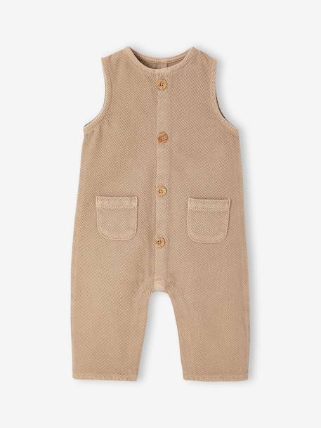 Ensemble T-shirt + combinaison rayé noix de pécan 3 - vertbaudet enfant 