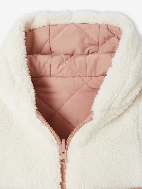 Doudoune bébé réversible vieux rose 7 - vertbaudet enfant 