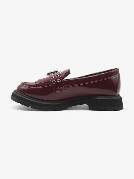 Mocassins à franges Noir+Rouge 8 - vertbaudet enfant 
