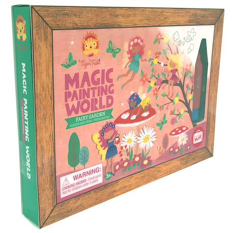 Peinture magique réutilisable jardin des fées Jardin des fées, rose 1 - vertbaudet enfant 