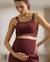 Brassière de sport de grossesse et d'allaitement woma Bleu electrique+Prune 11 - vertbaudet enfant 