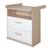 Commode à langer 2 tiroirs 1 niche CABANE Blanc - chêne 1 - vertbaudet enfant 