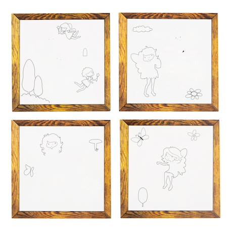 Peinture magique réutilisable jardin des fées Jardin des fées, rose 4 - vertbaudet enfant 