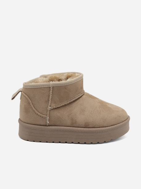 Bottine basses Camel+Marron 73+Noir 6 - vertbaudet enfant 