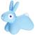 Ballon sauteur hoppi lapin bleu Bleu 1 - vertbaudet enfant 