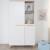 Armoire 2 portes battantes 2 niches leon Blanc - chêne othello 2 - vertbaudet enfant 